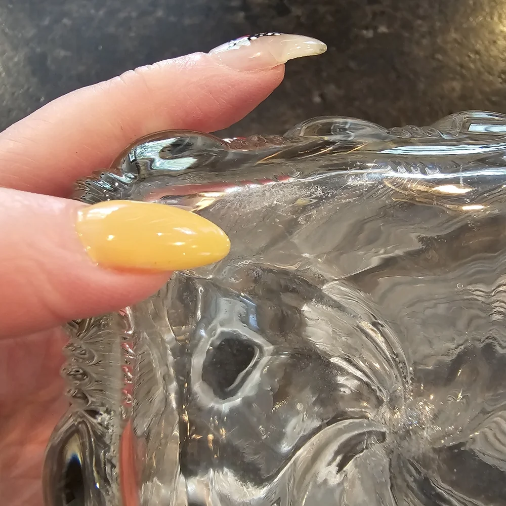 Vintage '30s-40s MCM Fostoria Sunray hand blown glass 